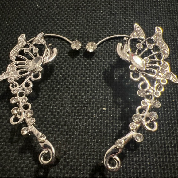 unbranded Jewelry - Elegant Silver Butterfly Earrings